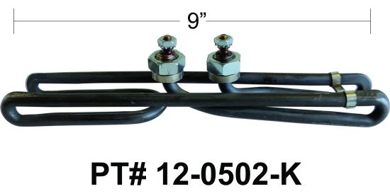 12-0502-K: Hot Tub Heater Replacement Element, 4.0kW, 240V, Low Profile Center, Incoloy 