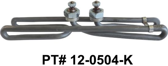 12-0504-K: Hot Tub Heater Replacement Element, 3.0kW, 240V, Low Profile Center, Incoloy 