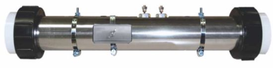 27-F0288-4T-K: Hot Tub Heater Replacement Assy, Universal Rite-Fit Hot Tub Heater Replacement, 2.25"x12", 3.0kW,  Titanium, Flo Thru