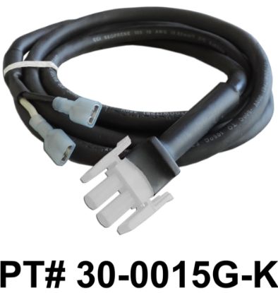 30-0015G-K: Cord, Wire x 2P AMP, Pressure Swich, 60"