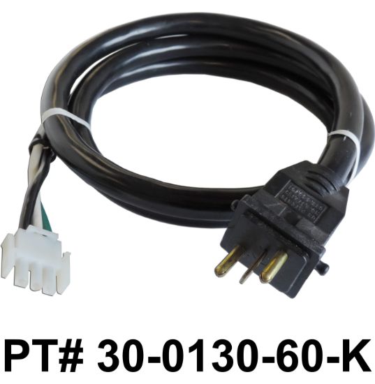 30-0130-60-K: Cord, 3P AMP x Large Molded, 60"