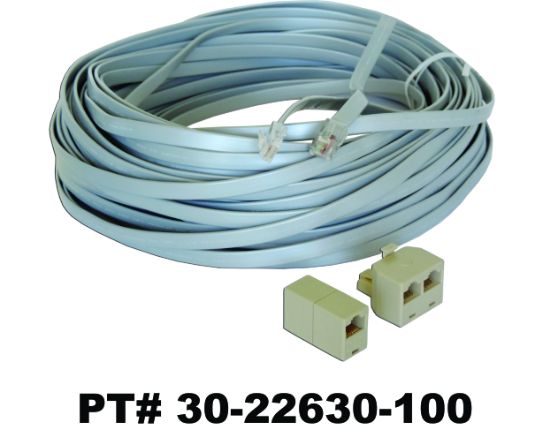 22630: Cable Balboa Hot Tub Top Side Controls Ext VS 100' VS 8 Pin Phone Jack