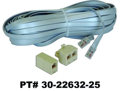 22632: Cable Balboa Hot Tub Top Side Controls Ext VS 50' 8 Pin Phone Jack