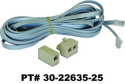 22635: Cable Balboa Hot Tub Top Side Controls Ext VS 25' 8 Pin Phone Jack