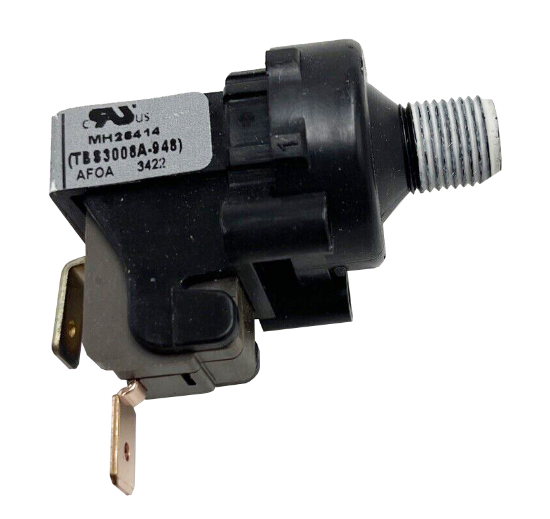 34-0148D-K: Pressure Switch, 125V, 15.1A, Deep Tub (not adjustable)