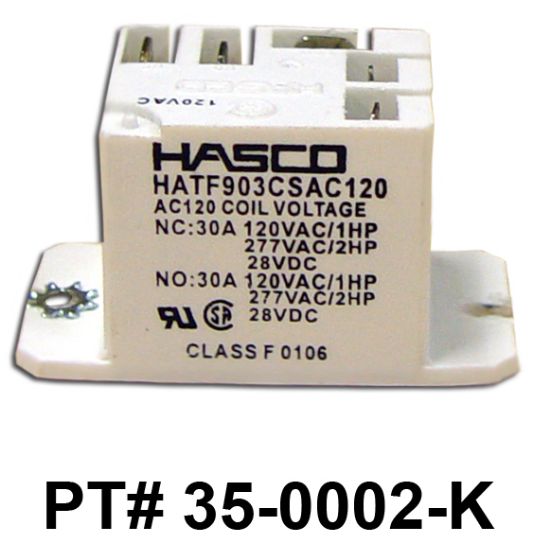 35-0002-K: Relay, SPDT, 120V,15A, T-91