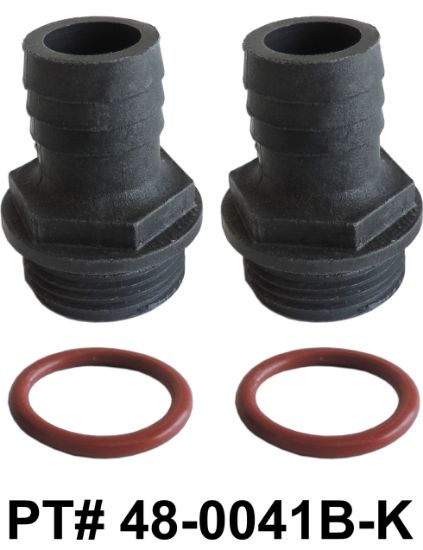 48-0041B-K: Barb Kit, 3/4" for Double Barrel Hot Tub Heater Replacement, w/O-ring