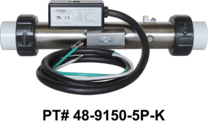 48-9150-5P-K: Hot Tub Heater Replacement Assy, 4.0kW, Titanium, 12", 316L, w/Cord, Arctic Spas