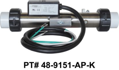 48-9151-AP-K: Hot Tub Heater Replacement Assy, 3.6kW, Titanium, 12", 316L, w/Cord, Arctic Spas