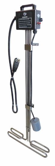 BIS-15-120-G: Baptistry Immersion Hot Tub Heater Replacement, 1.5kW, 120V, 15 Amp GFCI, No Float