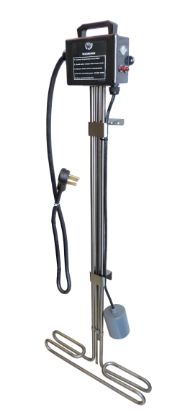 BIS-60-240-FP: Baptistry Immersion Hot Tub Heater Replacement, 6.0kW, 240V, 30 Amp Cord, Water Level Float Switch