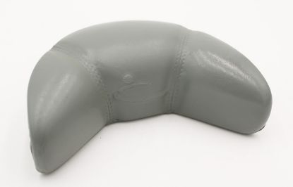 14527: Hot Tub pillow, NECK, STCH LGT GRY